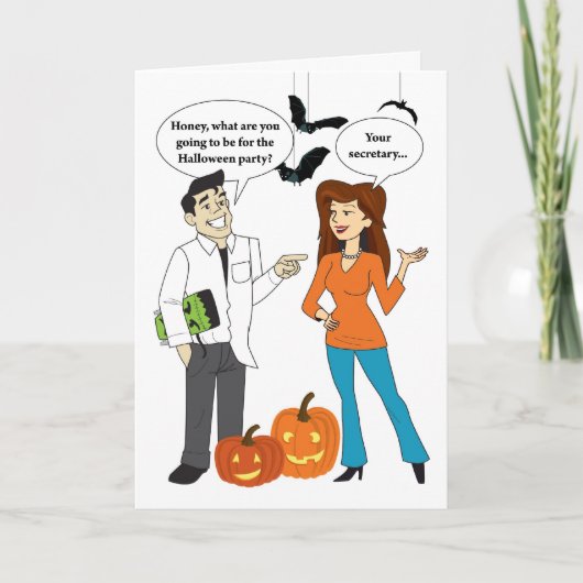 #153 Halloween feest Kaart (Voorkant)