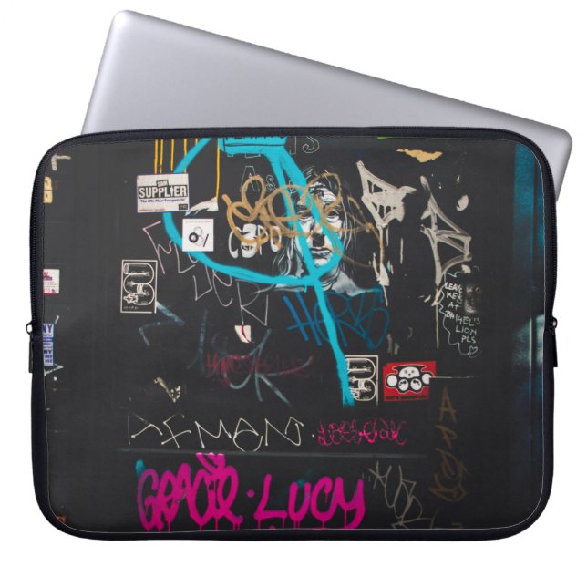 153 vlakke a-b laptop sleeve (Voorkant)