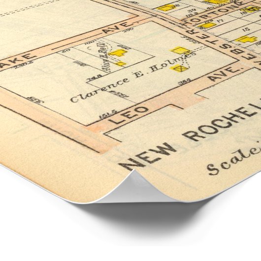 154155 Nieuwe Rochelle Poster (Hoek)