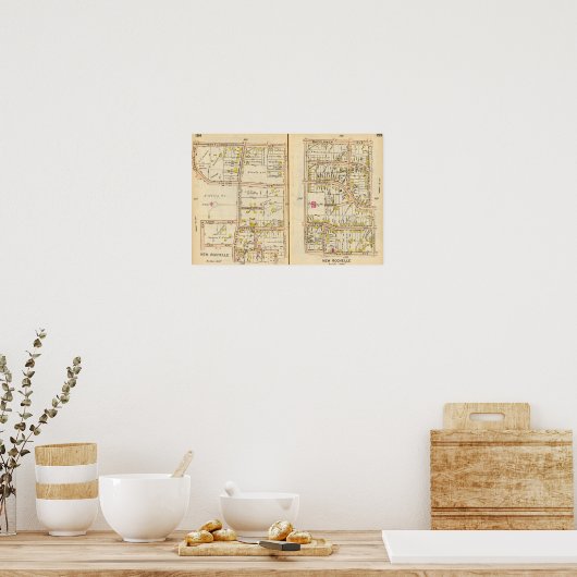 154155 Nieuwe Rochelle Poster (Keuken)