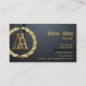 [154] AA Monogram [Goud] Visitekaartje (Achterkant)