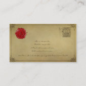 [154] AA-monogram [wasverzegeling] Visitekaartje (Achterkant)