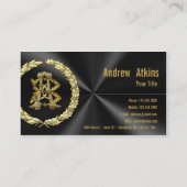 [154] AB & BA Monogram [Goud] Visitekaartje (Achterkant)
