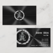 [154] AD & DA Monogram [Zilver] Visitekaartje (Voorkant / Achterkant)