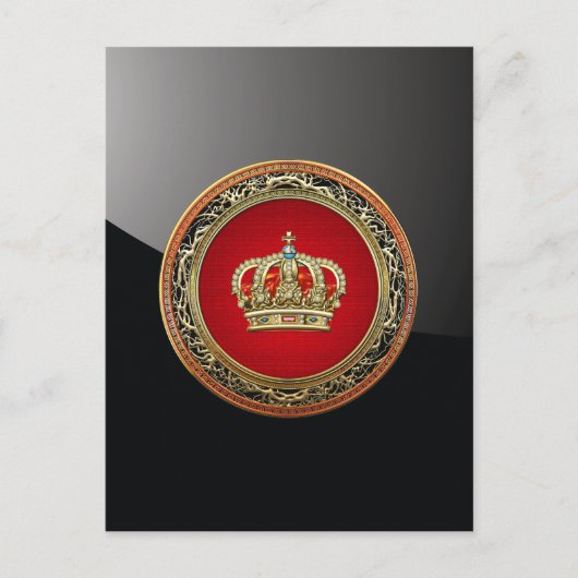 [154] België: Prins-Princess King-Queen Crown Briefkaart (Voorkant)