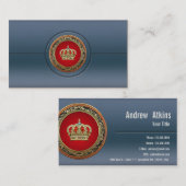 [154] België: Prins-Princess King-Queen Crown Visitekaartje (Voorkant / Achterkant)