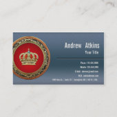 [154] België: Prins-Princess King-Queen Crown Visitekaartje (Achterkant)