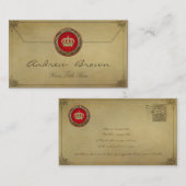 [154] België: Prins-Princess King-Queen Crown Visitekaartje (Voorkant / Achterkant)