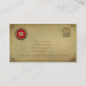 [154] België: Prins-Princess King-Queen Crown Visitekaartje (Achterkant)