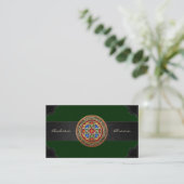 [154] Celtic Cross [Gold+Enamel] Visitekaartje (Staand voorkant)