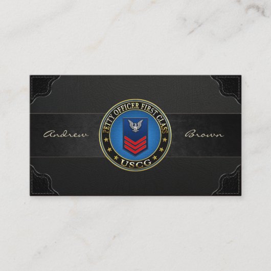 [154] CG: onderofficier eerste klasse (PO1) Visitekaartje (Voorkant)