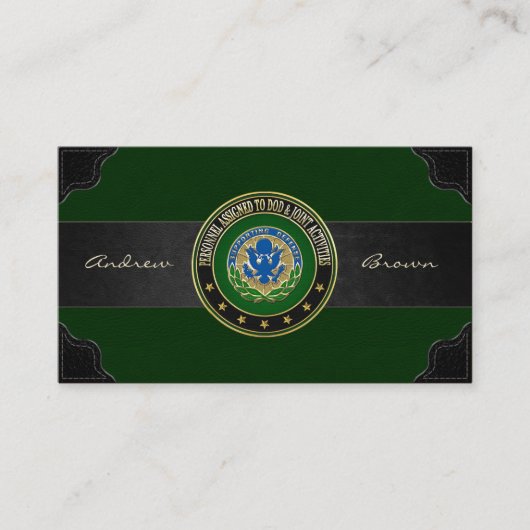 [154] DOD & Joint Activities DUI Special Edition Visitekaartje (Voorkant)