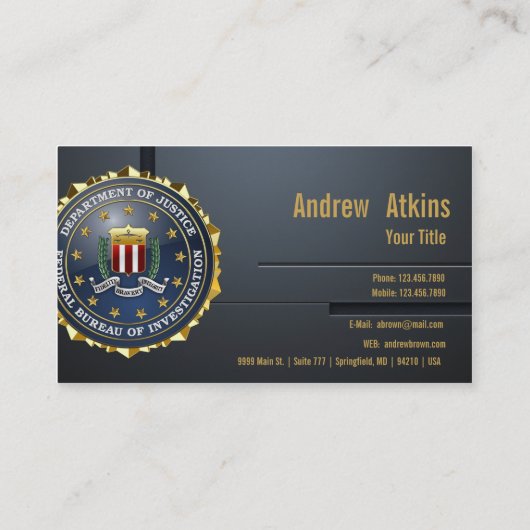 [154] FBI Special Edition Visitekaartje (Achterkant)
