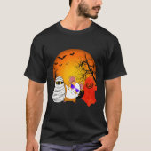 154 Guinea Pig Halloween Pumpkin T-shirt (Voorkant)