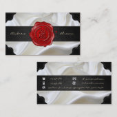 [154] JS & SJ Monogram [Wax Seal] Visitekaartje (Voorkant / Achterkant)