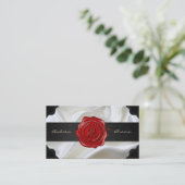 [154] JS & SJ Monogram [Wax Seal] Visitekaartje (Staand voorkant)