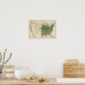154 Korn/vierkante mijl Poster (Keuken)