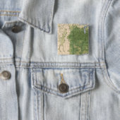 154 Korn/vierkante mijl Vierkante Button 5,1 Cm (In situ)