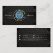 [154] Kustwacht: kapitein (CAPT) Visitekaartje (Voorkant / Achterkant)