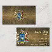 [154] Oekraïne: Voorgesteld wapenschild Visitekaartje (Voorkant / Achterkant)