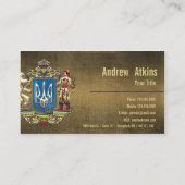 [154] Oekraïne: Voorgesteld wapenschild Visitekaartje (Achterkant)