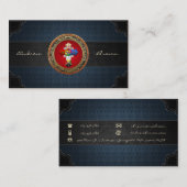 [154] Rosy Cross (Roos Croix) op Red & Gold Visitekaartje (Voorkant / Achterkant)