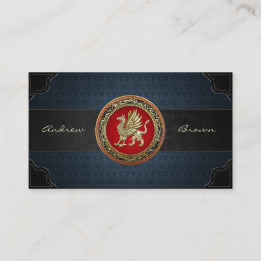 [154] Sacred Gold Griffin Visitekaartje (Voorkant)