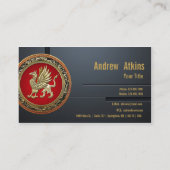 [154] Sacred Gold Griffin Visitekaartje (Achterkant)