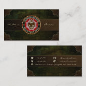 [154] Scottish Rite Double-kopeagle Visitekaartje (Voorkant / Achterkant)
