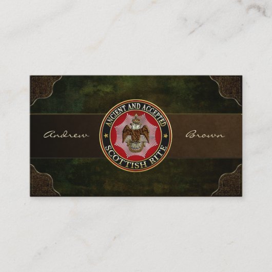 [154] Scottish Rite Double-kopeagle Visitekaartje (Voorkant)