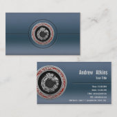 [154] Serpent God Quetzalcoatl [Zilver] Visitekaartje (Voorkant / Achterkant)