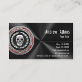 [154] Silver Skull Visitekaartje (Achterkant)