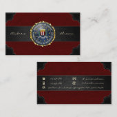 [154] Speciale uitgave van de FBI Visitekaartje (Voorkant / Achterkant)