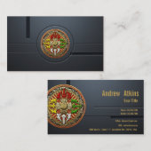 [154] Tibetan Double Dorje Mandala Visitekaartje (Voorkant / Achterkant)