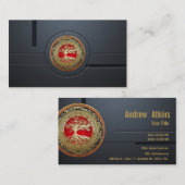 [154] Treasure Trove: Celtic Tree of Life [Gold] Visitekaartje (Voorkant / Achterkant)