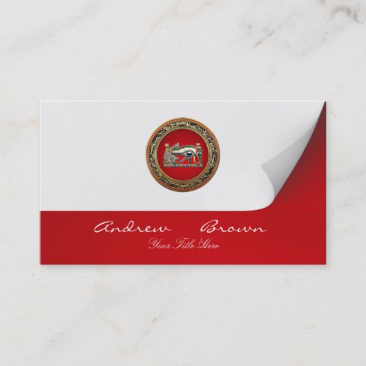 [154] Treasure Trove: Het oog van Horus Visitekaartje (Voorkant)