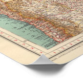 15556 Brazilië, Bolivia, Paraguay, Guyana Poster (Hoek)