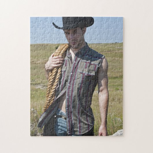 15599-RA Cowboy Legpuzzel (Verticaal)