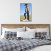 15605-RA Cowboy Canvas Afdruk (Insitu (Slaapkamer))