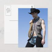 15608-RA Cowboy Briefkaart (Voorkant / Achterkant)
