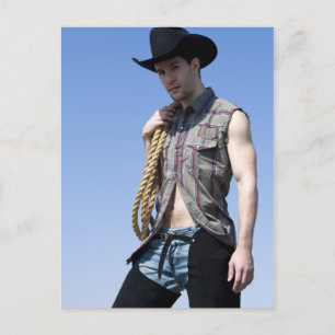 15608-RA Cowboy Briefkaart