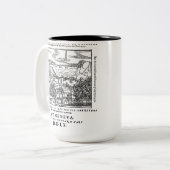 1560 Genève Bijbelrood Zee Tweekleurige Koffiemok (Voorkant links)