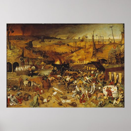 1562 Plague Painting Poster (Voorkant)