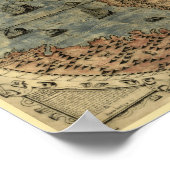 1565 Ferando Berteli (Fernando Bertelli) Wereldkaa Poster (Hoek)