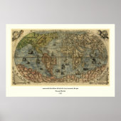 1565 Ferando Berteli (Fernando Bertelli) Wereldkaa Poster (Voorkant)