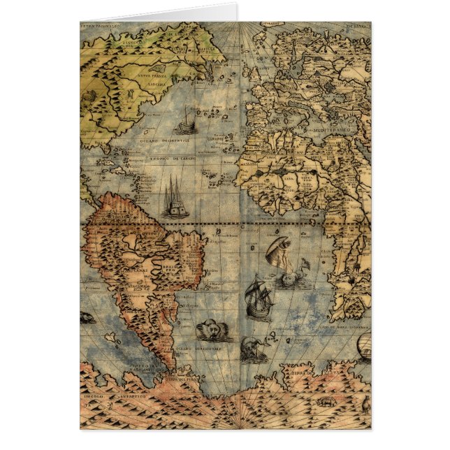 1565 Forlani AntiquevWereldkaart Renaissance (Voorkant)