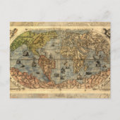 1565 Forlani AntiquevWereldkaart Renaissance Briefkaart (Voorkant)