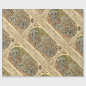 1565 Forlani AntiquevWereldkaart Renaissance Cadeaupapier (Vlak)