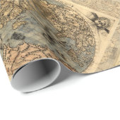 1565 Forlani AntiquevWereldkaart Renaissance Cadeaupapier (Rol Hoek)