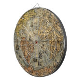 1565 Forlani AntiquevWereldkaart Renaissance Dartbord (Voorkant Rechts)